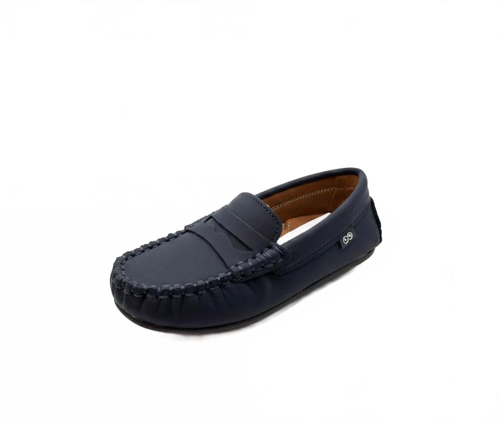 NEW 1936 women's elisa driving penny loafer moccasin in navy gum leather - Picture 2 of 2